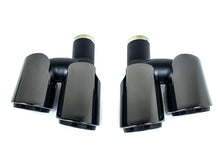 3-Layer Black Exhaust Tips Tail Pipes for Porsche 970 Panamera 2010-2013