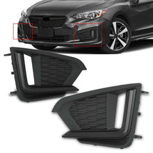 Front Left & Right Fog Light Cover Bezels For 2017-2019 Subaru Impreza Sport