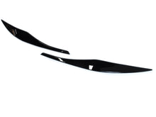 Eyebrow Cover Trim Headlight Eyelids Glossy Black Fits For BMW 3 Series E90 E91 2005-2012 bm204