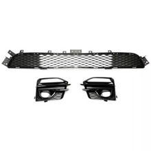 Front Bumper Lower Grill + Fog Light Cover for Infiniti Q50 Sport 2014-2017