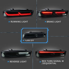 LED Tail Lights For Chevrolet Chevy Camaro 2016-2018 Red Suquential Signal