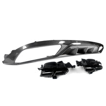 Carbon Look Rear Diffuser & Exhaust Tips For Mercedes E-Class W213 Standard Bumper 2017-2020