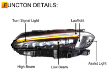 Pair LED Headlights with Sequential Turn Signal for Honda Civic 11th Gen 2022-2024