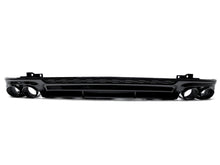 S6 Style Gloss Black Rear Diffuser + Black Tips for Audi A6 C8 S6 S-Line Sedan 2019-2024
