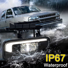 Pair Clear LED Projector Fog Lights for Chevy Silverado Tahoe Suburban 1999–2002