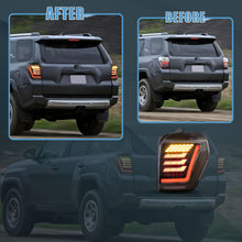 Pair LED Tail Lights Startup animation For Toyota 4Runner 2014-2021 Clear Lens