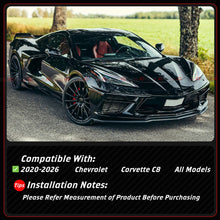 For 2020-2026 Corvette C8 Z51 Z06 Matt Black Rear License Plate Frame Holder Panel