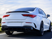Gloss Black Rear Canards Side Air Vents Trims For Mercedes C118 CLA 200 250 35 45 AMG 2020-2024