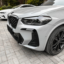 Carbon Black Front Bumper Side Air Vent Trim For BMW X3 X4 G01 G02 M Sport 2022-2023