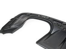 Gloss Black Rear Bumper Diffuser w/ Black Exhaust Tips For Audi A5 S-Line 2017–2019