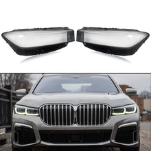 Left + Right Clear Headlight Lens Shell Cover for BMW 7 Series G11 G12 740i 750Li 2019–2022