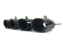 Gloss Black C43 Style Dual Round Exhaust Tips for Mercedes C43 AMG & C300 Sedan W206 2022-2025