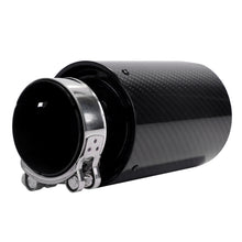 2x Carbon Fiber Exhaust Muffler Tips Tail Pipe fit for BMW 63mm In 93MM Out