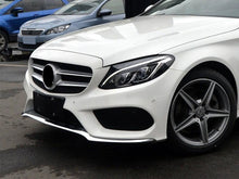 3pcs For Mercedes-Benz W205 AMG 2015-2018 Front Bumper Lip Lower Molding Trim Chrome
