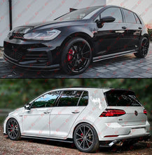 For 2014-2020 VW Golf GTI R MK7 MK7.5 4DR TCR Style Gloss Black Side Skirt Extension
