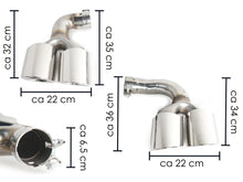 Chrome Exhaust Tips Sporty for Porsch Cayenne E-Hybrid 9Y0 9Y3 2019-2024