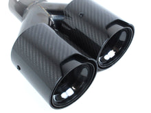 Dual 2.35" Inlet Carbon Exhaust Tip For BMW 3 Series E90 E92 F30 325i 328i 330i 320i 2005-2018