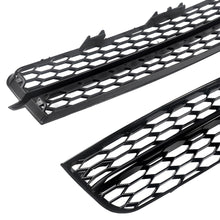 2x Black Front Fog Light Grill Cover For Audi Q7 Non-Sline 2010-2015