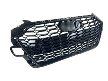 Honeycomb Black Front Grille for 2020-2024 Audi A4 B9 Sline S4
