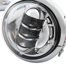 Chrome LED Spot Fog Passing Lights Lamp Turn Signals Bar Kit Fit for Harley Road King