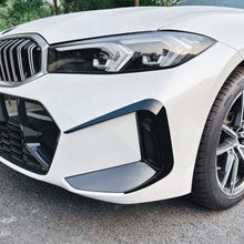Front Bumper Fog Light Canards Trim Kit For BMW 3 Series G20 G21 LCI M Sport 2023 2024