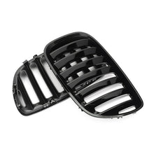 Pair Gloss Black Front Kidney Grill Bumper Grille For BMW X5 E53 2004-2006