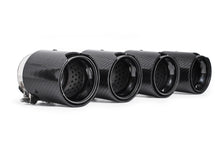 4X Carbon Fiber Black Steel Exhaust Tips for BMW M3 F80 M4 F82 F83 2014-2020