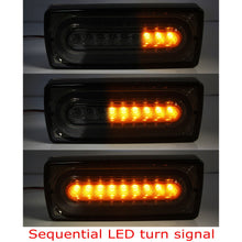 Smoked LED Sequential Turn Signal/Tail Lights For 1999-2018 Mercedes G-Class W463 G500 G550 G55 G63 AMG
