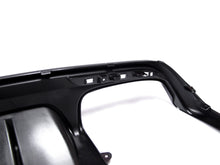 Gloss Black Rear Diffuser + Black Exhaust Tips For Mercedes W222 S500 S550 AMG 2014-2017
