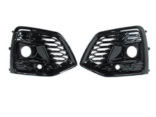Gloss Black Honeycomb Front Fog Light Grille Cover For AUDI Q5 SQ5 2021-2025