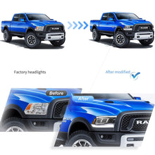 LED Projector Headlights For 2009-2018 RAM 1500 2500 3500 Sequential Pair