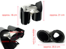 GTS Style Exhaust Tips Pipes Black for 2014-2016 Porsche 970.2 Panamera 4