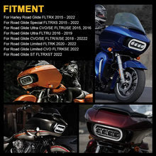 LED Dual Headlight w/ DRL Ring Fit For Harley Road Glide Special Limited CVO Ultra 2015+