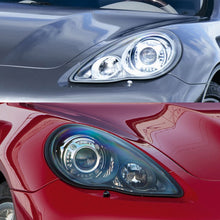 Pair Headlight Clear Lens Cover Replacement For Porsche Panamera 970 2010-2013