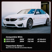 4pcs Front & Rear Front & Rear Seat Back Covers For 2015-2020 BMW F80 M3 F82 M4 Prepreg Carbon Fiber Seat Back Trims