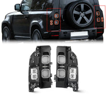 Pair Black LED Tail Light Assembly For 2020-2024 Land Rover Defender Left+Right
