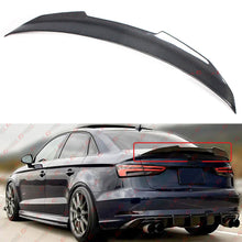 For 2014-2020 Audi A3 S3 RS3 8V Sedan PSM-Style Carbon Fiber Rear Trunk Spoiler Wing