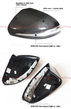 Real Carbon Fiber Side Mirror Covers for Mercedes C-Class W205 C300 C43 C63& GLC X253 GLC300 GLC350 GLC43 W213 E300 E43 2015–2021