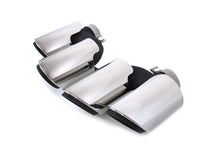 3-Layer Silver Sport Exhaust Tips Muffler Pipe For For Porsche Macan 2.0L 2019-2025