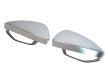 Matte Chrome Side Mirror Cover Caps For Audi A6 C8 S6 A7 4K S7 2019-2023 w/o Lane Assist mc70