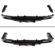 For 2019-2022 BMW G20 3 Series 330i M340i VT Style Gloss Black Rear Diffuser Vertical LED Light
