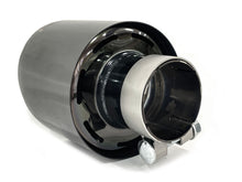 Universal 70mm Inlet Black Exhaust Tips Pair for Audi BMW Mercedes Models