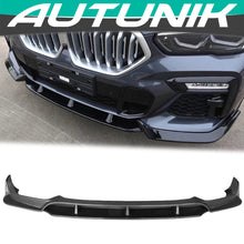 Carbon Look Front Splitter Lip For BMW G06 X6 M Sport 2020-2023
