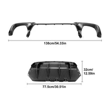 Carbon Style Rear Diffuser Bumper Lip For BMW F10 5 Series 535i M Sport 2010-2016