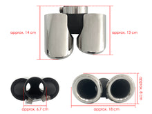 Pair For 2020+ Land Rover Defender 90/110 3.0L 2.0L Exhaust Muffler Tips Shiny Silver