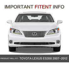 Projector Headlights For 2010 2011 2012 Lexus ES350 Xenon AFS Front Lamps