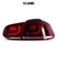Full LED Sequential Tail Lights For VW Volkswagen Golf 6 MK6 R GTI GTD TSI TDI 2009-2013