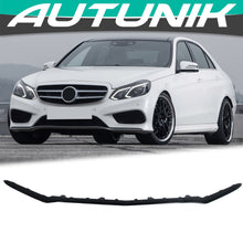 Gloss Black Front Bumper Lip Molding Trims for Mercedes E Class W212 Sedan AMG Pack 2014-2016 di189
