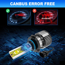 9005 9006 LED Headlights High Low Beam Bulbs 200W Super Bright 6000K Combo Pack