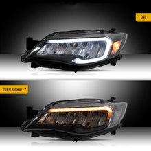 LED Headlights for Subaru WRX STI 2008-2014 with Animated DRL